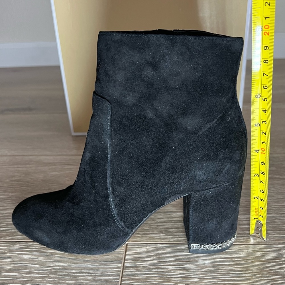 Michael Kors Sabrina Bootie Black Suede Women's Size 8M - Picture 9 of 10